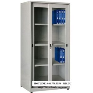 TỦ ĐỰNG TÀI LIỆU 2 CÁNH KÍNH LÙA