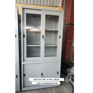 TỦ HỒ SƠ 2 CÁNH LÙA KÍNH- 2 CÁNH LÙA TÔN