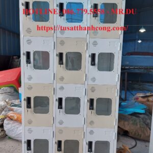 TỦ SẮT LOCKER 12 NGĂN MICA