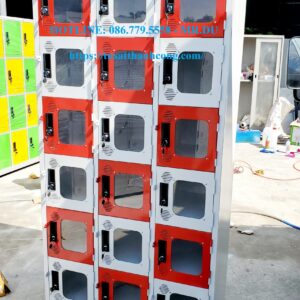 TỦ SẮT LOCKER 18 NGĂN MICA