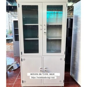 TỦ TÀI LIỆU 2 CÁNH KÍNH MỞ - 2 CÁNH MỞ TOLE
